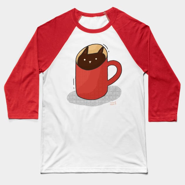 Cattecito Baseball T-Shirt by Tania Tania